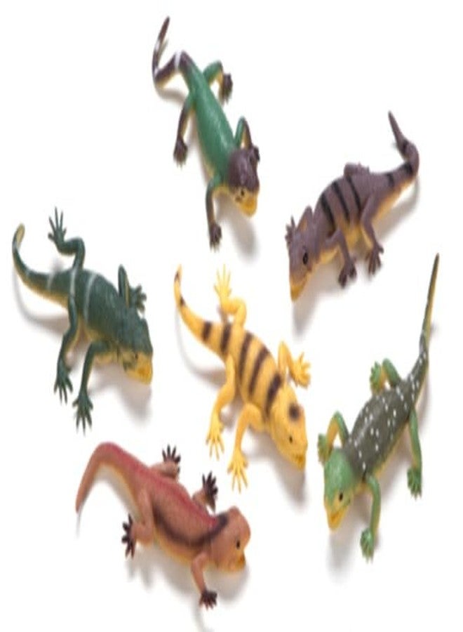 DIMAZO Small Kids Sea & Wild Animal Toys Sets for Fun, Educational, Spark Imagination and Learning (Multi Choice Sets) (Big Lizards) 6pcs - Image 1